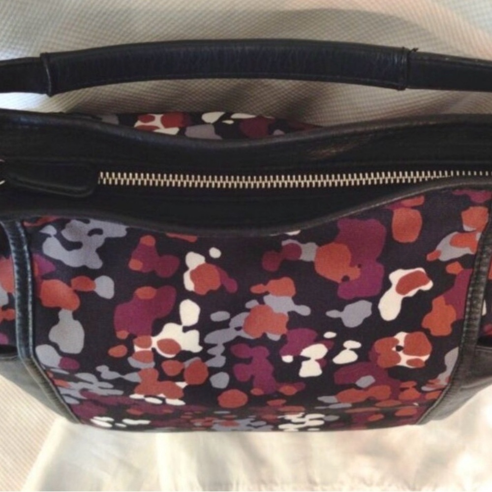 Coach Leather & Canvas Park Splatter Hobo Bag in Black Multicolor, 13.5x15" - Picture 7 of 9